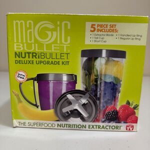 NWT Magic Bullet Nutribullet Deluxe Upgrade Kit 5 Pc Set Mixer Blender Smoothie